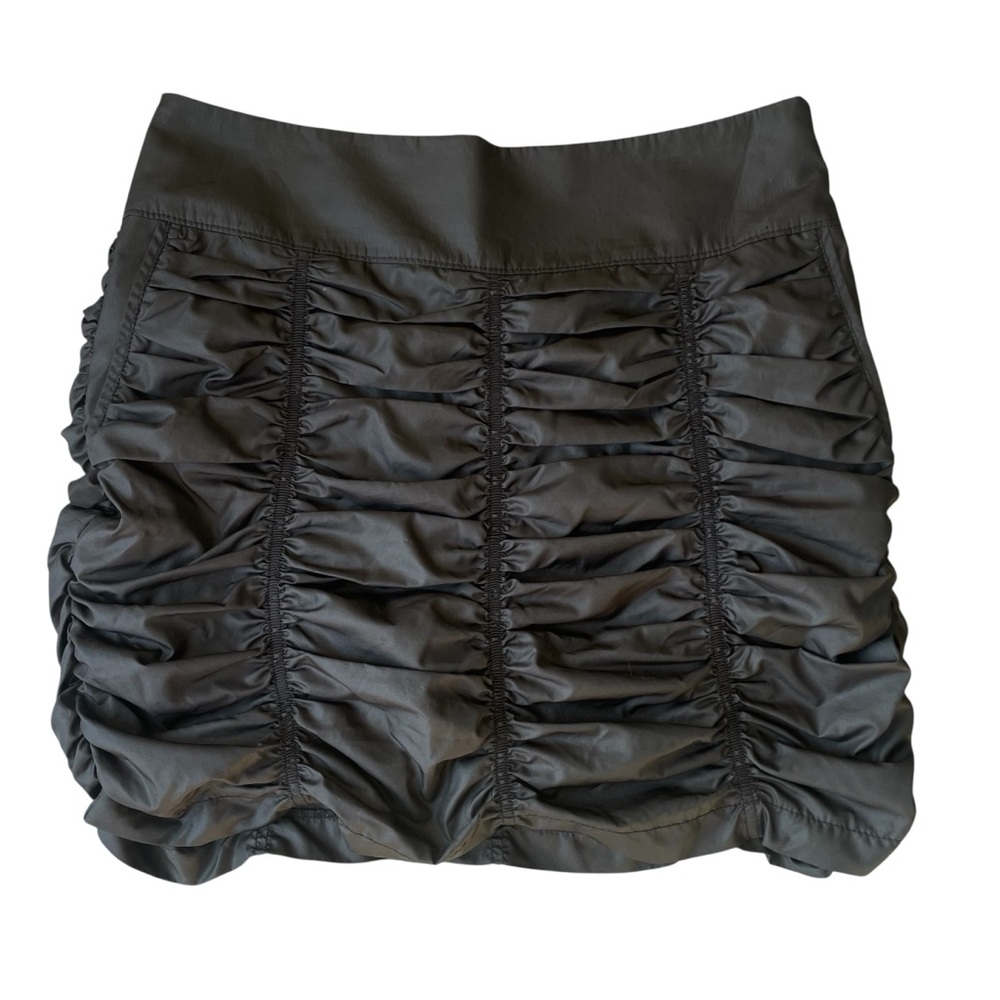 Annika Cutter and Buck Shirred Skirt with Shorts Size US 6/EUR 36 Black